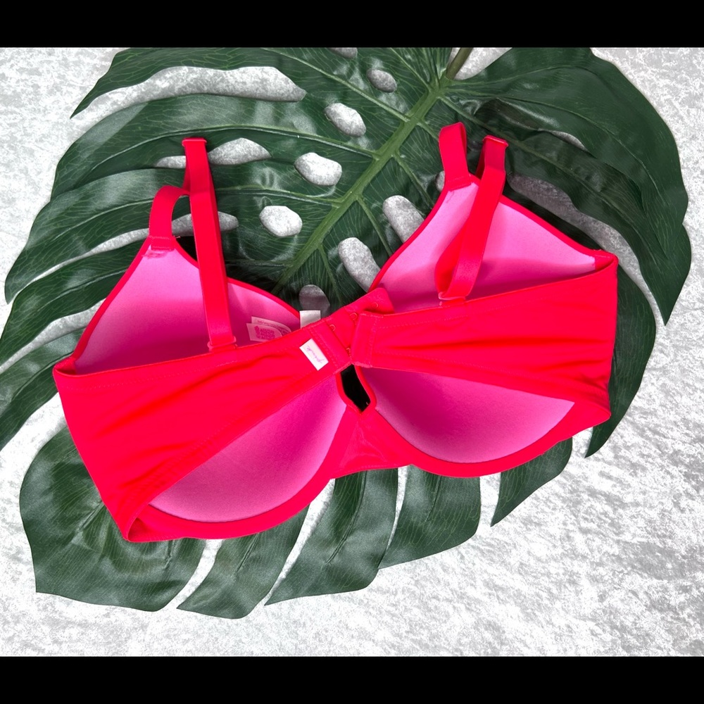 EUC PINK Lightly Lined T-Shirt Bra 34DDD - Red - Picture 6 of 8